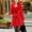Red, variant on Women's Faux Fur Lapel Double Breasted Wool Trench Coat Winter Warm Mid-length Coat Jacket Overcoat with Belt Red 3XL