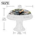 thumbnail image 4 of 4 Pcs Lotus Knobs for Kitchen Cabinet Cupboard Dresser Bookcase Drawer Pulls Handles Round Home Decor, 4 of 8