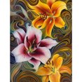 thumbnail image 1 of Cuadros Decorativos Pintura de diamante 5D DIY Kits de flores que fluyen taladro Likrtyny cuadrado completo decoración de pared artesanía, 1 of 8