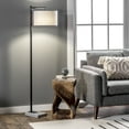 thumbnail image 1 of nuLOOM Kobe 60" Metal Floor Lamp, 60" H x 13" W x 16.5" D, Black, 1 of 5