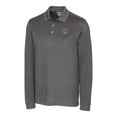 thumbnail image 2 of Men's Cutter & Buck Steel LSU Tigers Advantage Tri-Blend Pique Long Sleeve Polo, 2 of 3