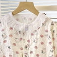 thumbnail image 4 of Girls Pajamas Kids Soft Cute Cotton Long Sleeve Stretchy Snug Fit Pjs Set for Girls 6-12 Months 12-24 Months 2t 3t 4t 5t 6t 7t 8t 9t Children(Light Purple,18-24 Months), 4 of 5