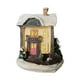 thumbnail image 1 of Escena navideña de resina con casa de nieve, luces LED, miniatura de pueblo y casa de campo. Pequeña, 1 of 9