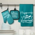 thumbnail image 3 of 6 Pcs Kitchen Decor Accessories Set Farmhouse Towels Pot Holders Oven Mitts Set 2 Dish Towels 2 Potholders 2 Cooking Mittens Oven Glove for Baking Cooking Supply(Pink,Kitchen), 3 of 10