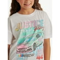 thumbnail image 3 of Justice Girl's NASCAR X Justice Collab Oversized Tee, Sizes XS - XLP, 3 of 7