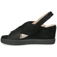 thumbnail image 2 of Brinley Co. Womens Sling-Back Wedge Sandal, 2 of 6