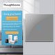 thumbnail image 5 of Thoughthome Touch Light Switch Single Zero Fire Line 1 Switch Grey, 5 of 5