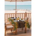 thumbnail image 2 of Outdoor Tablecloth with Umbrella Hole for Patio/Picnic/Party/Camping, Sunflowers Waterproof Table Cloth Rectangle Table Cover Washable, Farmhouse Vintage Botanical Floral Wooden Grian (52"x 70"), 2 of 8
