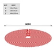 thumbnail image 4 of Red Checkerboard Pattern Tree Skirt Christmas Printed Xmas Holiday Decorations Indoor Outdoor 48", 4 of 6