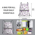 thumbnail image 2 of Gaeub Lavender Flowers Gym Bag Sackpack Sports,Drawstring Backpack Sports Bag for Women Men Large Size, 2 of 6