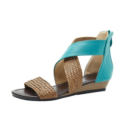 

YUHAOTIN Cork Sandals for Women Cool Slippers Female Soft Soled Non Slip Wear Resisting Flat Beach Flops Lady Sandals Slippers Womens Slide Sandals Comfortable Dressy