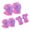 Purple&Pink, variant on BESTSKY 2Pcs Knee Pads for Kids,Anti-Fall and Anti-Collision Knee Pads,Protective Gear Set Toddler Knee Pads,Purple