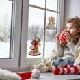 thumbnail image 4 of Pegatinas navideñas de Papá Noel para pegar en la ventana, pegatinas de pared para fiesta de Navidad con Ángel de PVC, 4 of 7