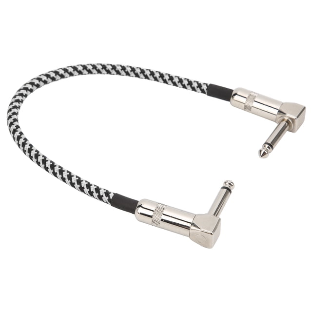 11.8in Instrument Instrument Cable Guitar Cable Cable Weave Copper Pedal Cable Patch Leads with Manufacturing Quality and Ultra Low Capacitance