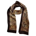 thumbnail image 2 of Men's 100 Silk Scarf Double Layers Fashion Scarves Neckerchief Formal Casual, 2 of 4