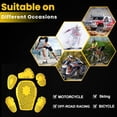 thumbnail image 3 of 11-PC CE Level 2 Approved Armor Pads Level L2 Approved Back, Shoulder and Elbow Knee Armor Protective Equipment Inserts for Motorcycle Jackets (Set of 2 Shoulder Pads), yellow, 3 of 9