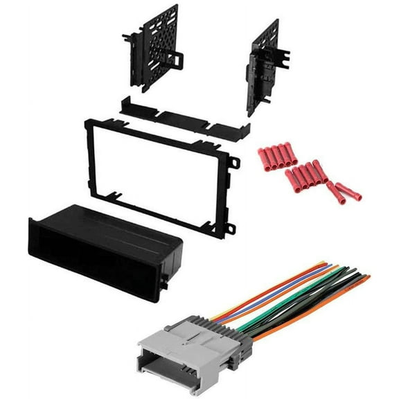 GSKIT69 Car Stereo Installation Kit for Chevrolet 2000-2004 Tracker - in Dash Mounting Kit, Wire Harness for Double Din Radio Receiver