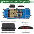 thumbnail image 3 of Unique Bargains Reverse Backup Radar System Reverse Parking Sensor Rear 8Parking Sensors, 3 of 8