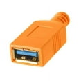 TetherPro USBC to USBA Female Adapter Extender, 15', Orange