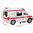 thumbnail image 6 of Alloy Toy Car, 1:32  Sound And Light Ambulance Toy, Ambulance Toy For Kids Boys Home Girls Gifts, 6 of 8