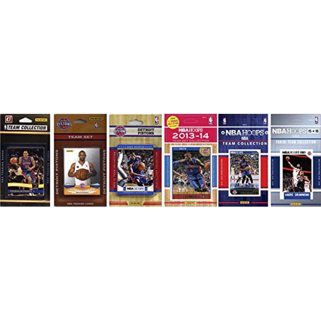 Nba Detroit Pistons 6 Different Licensed Trading Card Team Sets