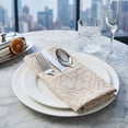 thumbnail image 4 of Unique Bargains Washable Reusable Cotton Cloth Napkins Khaki 17x17inch, 4 of 6