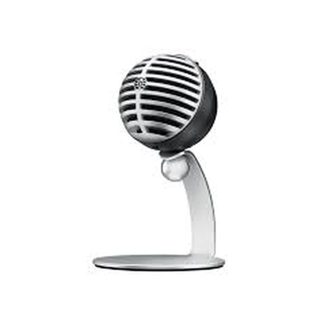 Shure MV5-B-DIG Micrófono De Estudio Digital Condensador con Base de Mesa