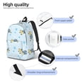 thumbnail image 5 of Daiia Cartoon Turtle Vintage Canvas Backpack for Men and Women ,Hiking Backpack,Travel Laptop Bag for School,Large Capacity Backpack, 5 of 8