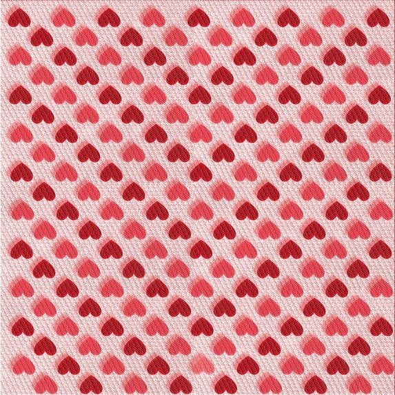 Ahgly Company Indoor Square Patterned Deep Rose Pink Area Rugs, 5' Square