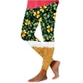 thumbnail image 6 of lcziwo St Patricks Day Running Leggings for Women Casual High Waisted Tummy Control Yoga Pants Novelty Shamrock Clover Print Soft Stretchy Tights Gold M, 90 off Clearance Sale, 6 of 8