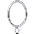 thumbnail image 1 of XINQIHANG Metal Curtain Rings with Eyelet 1.49\u201d Inner Diameter,Fits Up to 1 1/4-Inch Rod (Satin Nickel,72Pcs), 1 of 7