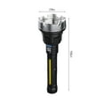 thumbnail image 3 of TIMIFIS Windproof Lighters Led Flashlight,1000 Lumens Super Bright Flashlight, Zoomable, Rechargeable Flashlight with 4 Modes,, Powerful Handheld Flashlight,Power Display Camping & Hiking, 3 of 9