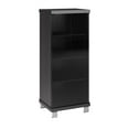 thumbnail image 5 of CorLiving Holland Black Engineered Wood Tall Narrow Media Cabinet w/ Glass Doors, 5 of 6