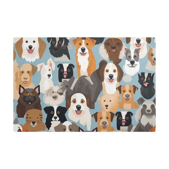 Dish Drying Mat Microfiber Kitchen Dish Pad Counter Absorbent Drainer Rack 12"x18" Various Expressive Dogs