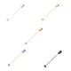 thumbnail image 3 of Monstrate Cuchara mezcladora retorcida, agitador en de mango largo, cucharaditas, vajilla, accesorios de Bar para barman, doméstico Mostrada Oro rosa Monstrate HA084345-03, 3 of 6