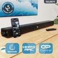 thumbnail image 4 of Barra de sonido Bluetooth Majority de 140 W para Smart TV | Barra de Sonido Inalámbrica 2.1 de 31" para TV con Sonido 3D | Altavoces para TV Barra de Sonido con Subwoofer Incorporado | HDMI, AUX, Mini, 4 of 5