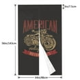 thumbnail image 3 of DouZhe Doorway Drape Split Curtains, Vintage Classic American Motorcycle Room Divider Privacy Door Curtains, 34" x 56", 3 of 7