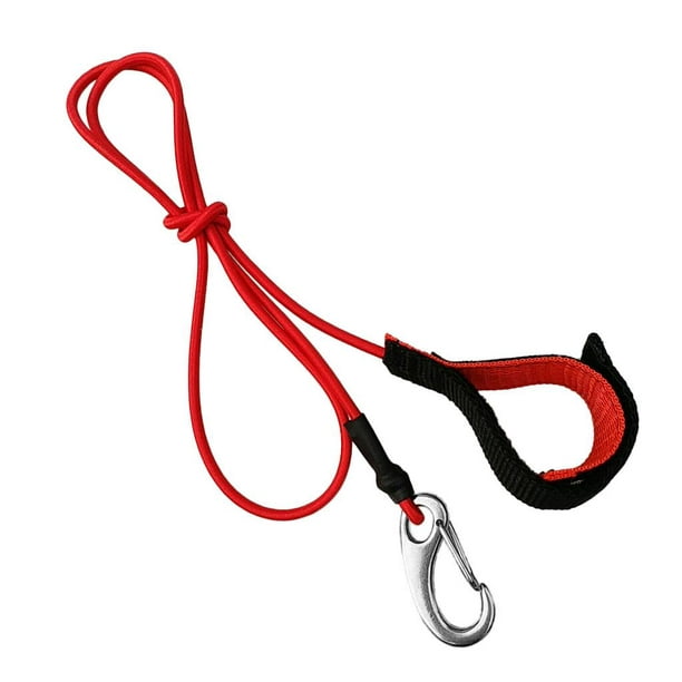 Premium Rope Leash Paddle Protection for Stand Up on Surf Ski Board Red