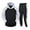 White%GC%, variant on Mens 2 Piece Sweatsuits Casual Men's Jogging Tracksuit Set Patchwork Color Pullover Hoodie Sweatpants Sweat Suit for Men Cozy Fall Winter Athletic Track Suit Outfits