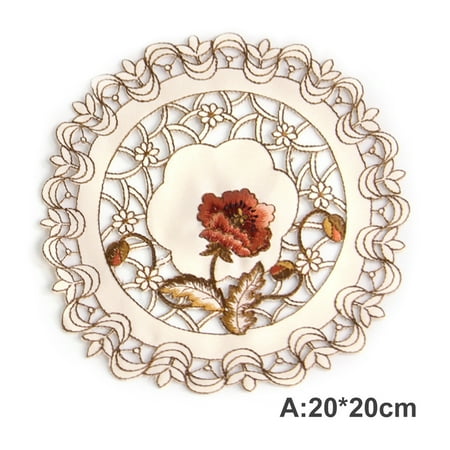 Dining Tables Decoration Retro European Pastoral Embroidered Floral Tablecloth Table Runner Home Kitchen Dining Room Decoration Decor ()