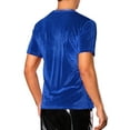 thumbnail image 3 of INSPIRE CHIC Velvet T-Shirts for Men's Crew Neck Short Sleeve Tee Tops Disco Velour t Shirts XL Royal Blue, 3 of 5