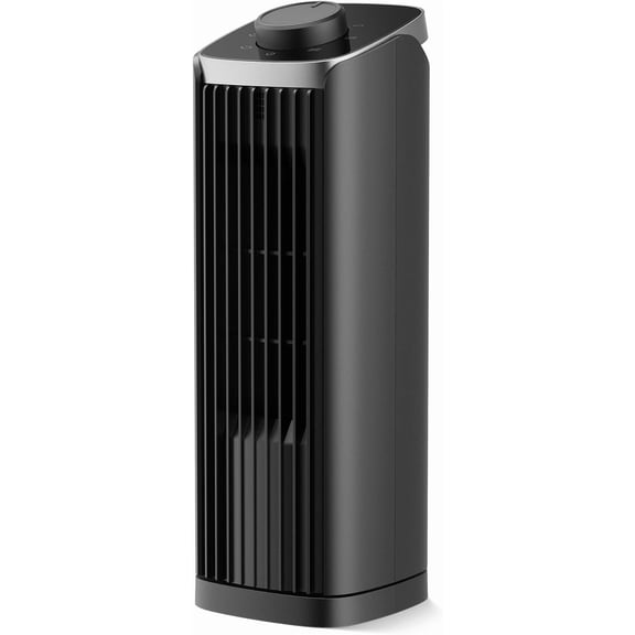Fan for Bedroom, 13" Tower Fan with 3 Speeds Max 23ft/s, 70° Oscillating Desk Fan, Bladeless Standing Fan, Portable Fans, Cooling Fans for Office, Home Medium-13"-Knob : Home & Kitchen