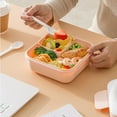 thumbnail image 3 of VWRXBZ 1000ml Bento Box for Office Workers, Microwave-Safe Lunch Container with 4 Compartments, Leak-Proof Plastic Food Storage Box, 3 of 5