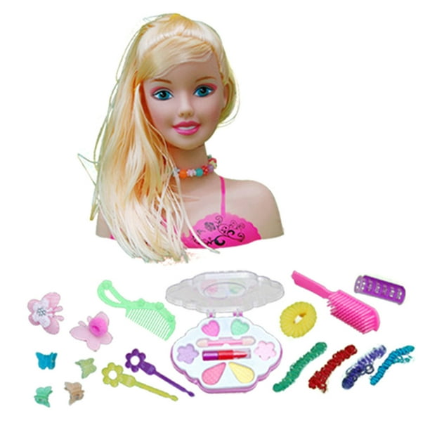 17 pièces poupées maquillage tête à coiffer enfants filles préscolaire  jouet accès noël 