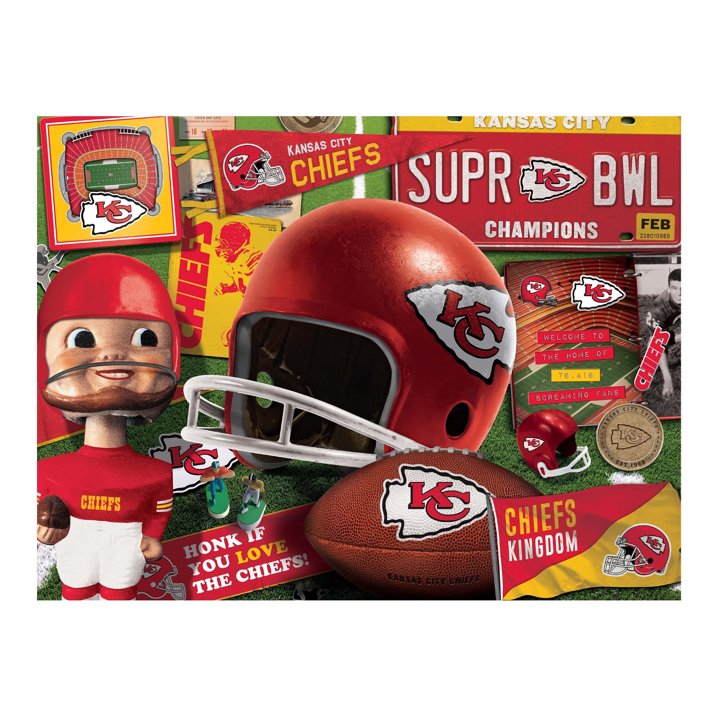 YouTheFan NFL Kansas City Chiefs Retro Series Puzzle – 500 PC
