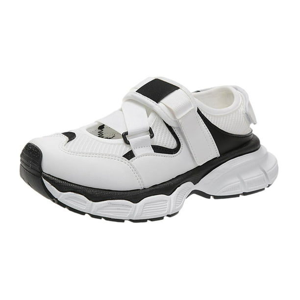Zapatos de mujer Zapatillas de deporte de ocio Suela gruesa Sandalias de malla de aire suave con estilo Zapatillas de deporte para vacaciones Compras 38 Yinane Zapatillas de deporte para mujer