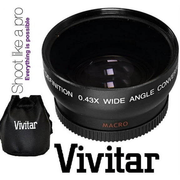 Pro Hi Def Wide Angle Lens with Macro for Canon XA15 XA11 Vixia HF G21