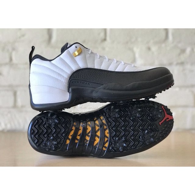 Ni - ke Ni - ke Air Jordan XII 12 Retro Low Black White Golf Men Size 13 DH4120-100 AJ12