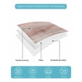 thumbnail image 5 of Quilts Twin-XL Size Bedding Set, Coral Red Brown Ombre Lightweight Quilted Comforter, Vintage Shabby Red Abstract Art Soft Reversible Bedspread Coverlet with Pillow Covers for All Season, 68" x 98", 5 of 7