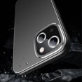 thumbnail image 2 of Allytech Compatible with iPhone Xs Case/iPhone X Metal Back Hybrid Case, Slim Fit Shockproof Aluminum Alloy Brushed Back, Silicone Bumper Protective Camera Protection Cover, Black, 2 of 9
